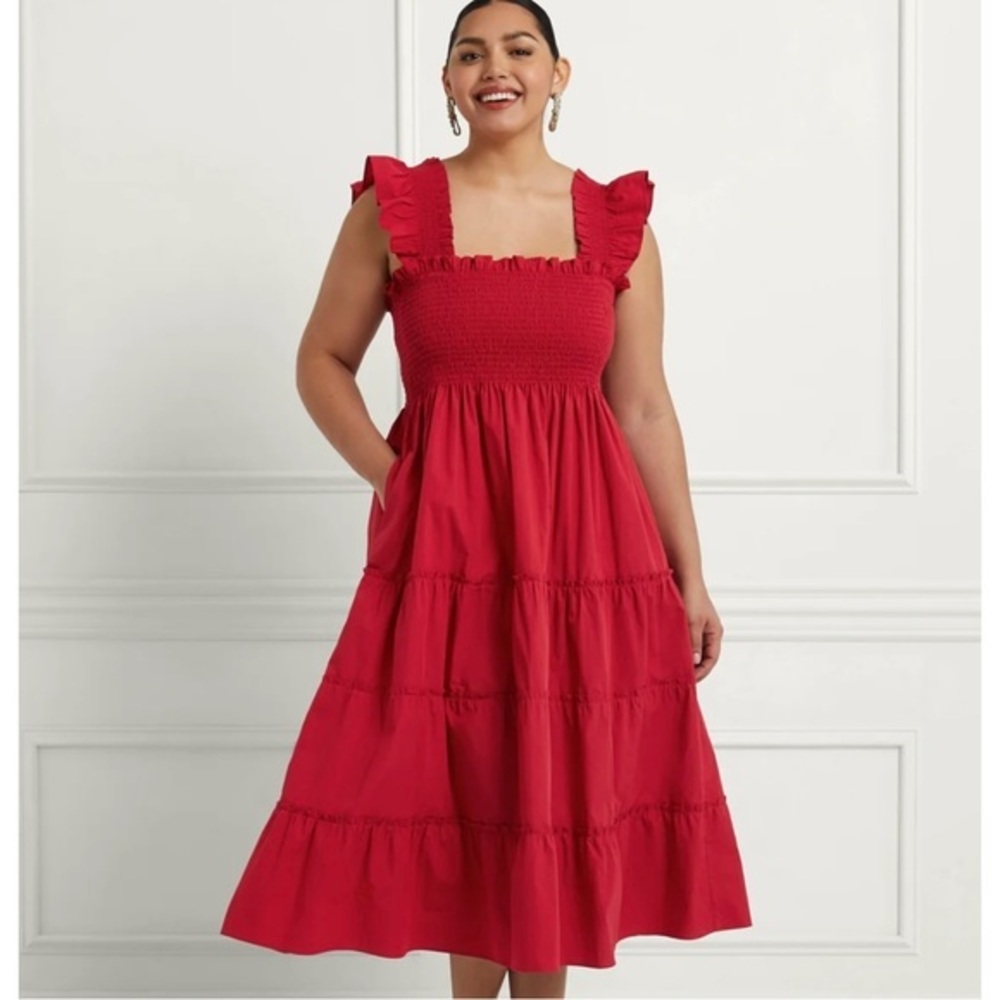 Hill‎ House Home Ellie Nap Dress Size XL Victoria Tiered Midi